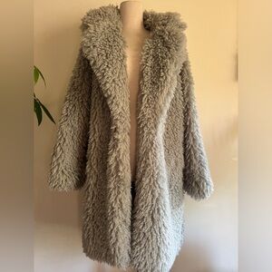 Long fluffy coat